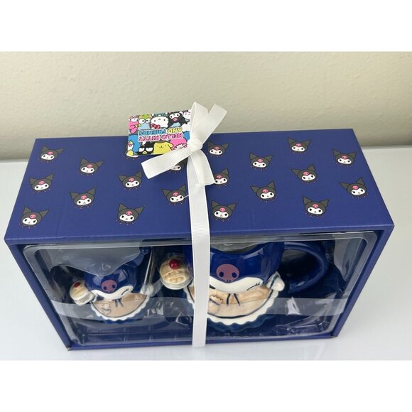 Kuromi by Sanrio Blue Sky Ceramic Mug & Figurine Gift Set Cute Pie Apron - Picture 6 of 14
